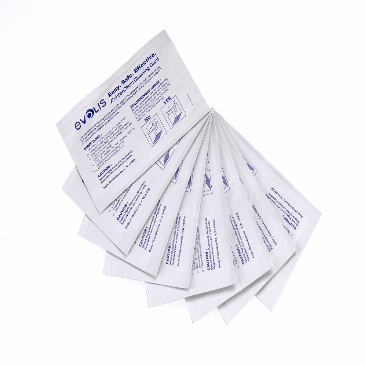 EVOLIS A5002 Alcohol Cleaning Cards - CARTRIDGES