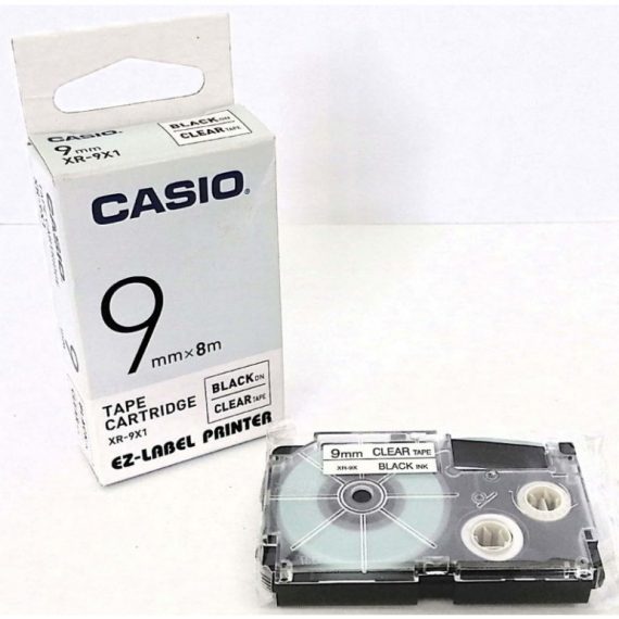 casio-ez-label-9-mm-black-on-clear-tape-xr-9×1
